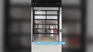 Chọn Hợp Kim Nhôm Kính Độ kín nước Cửa gara kính trong suốt để có độ an toàn cao