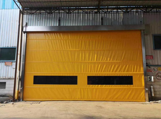 Màn trập cửa cuốn nhanh PVC 2m / S Cuộn lên nội thất tốc độ cao cho nhà xưởng