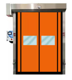 Tự sửa chữa cửa cuốn nhanh Màn trập nhựa PVC có dây kéo 50HZ 1.50KW