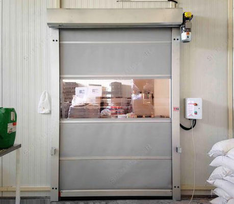 Thép không gỉ Pvc Cửa cuốn nhanh Màn trập tự động 220V Kho phòng sạch