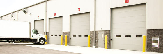 thiết kế hiện đại phần công nghiệp 50mm~80mm Độ dày cách nhiệt phần cửa nhà để xe, thương mại phần cửa