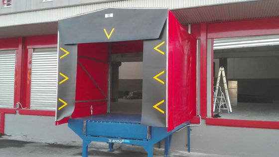 Hạt nắp tải cách nhiệt Chỗ trú ẩn bến cảng cố định PVC Nhựa cao su polyester