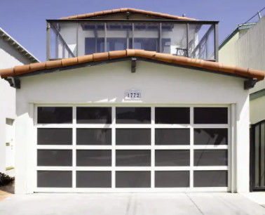 An toàn cao cửa phần nhôm với cách điện cửa garage kính tự động