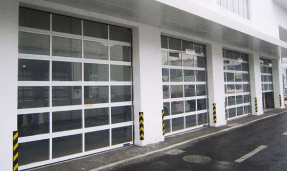 Lớp 3 Cửa nhà để xe phần nhôm thép kính lăn trong suốt