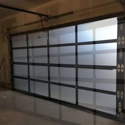 Modern Aluminum Sectional Door Manual or Automatic Sound Insulation Ban nhôm phần màu trắng/nâu/xám/đen
