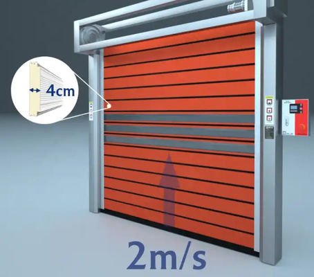 PLC điều khiển Spiral Overhead Door tự động bên ngoài thương mại nhôm
