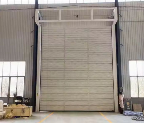 PLC điều khiển Spiral Overhead Door tự động bên ngoài thương mại nhôm