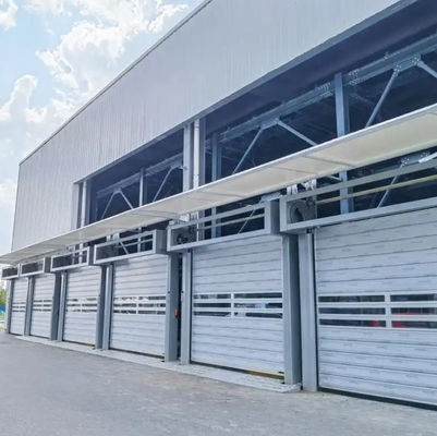 PLC điều khiển Spiral Overhead Door tự động bên ngoài thương mại nhôm