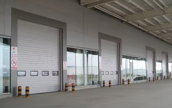 Thép Double Skined Overhead Door Sectional With Lockable Handle Remote Control Vertical Overhead Garage Roll Door (Cửa sơn trên nhà để xe)