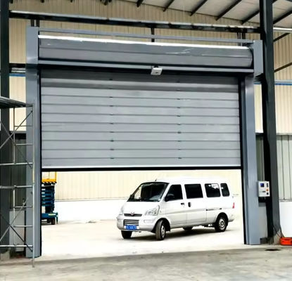 Cửa xoắn ốc tốc độ với 0,8m / s mở 0,75KW động cơ điện hệ thống an toàn cảm biến quang điện