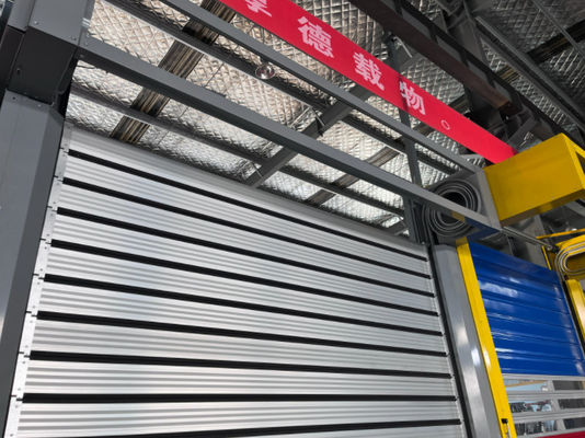 0.8m / s Aluminium hợp kim tốc độ cửa xoắn ốc với 220V / 50HZ nguồn cung cấp năng lượng nhôm kim loại Autom Shutter nhanh
