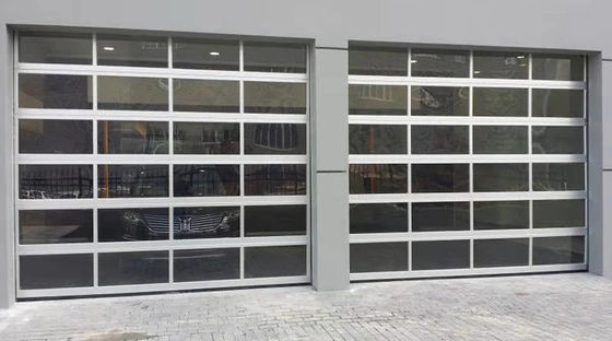 Modern Double Glazing Aluminum Sectional Door with Excellent Insulation Professional Manufacture Brown Color Glass Door (Cửa kính màu nâu)