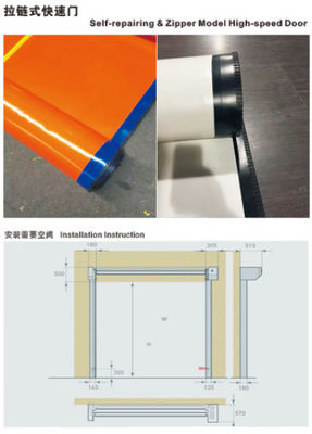 304 Stainless Steel Speed Roll Up Shutters Promotion Fast Stacking Door Automatic Induction High speed Pvc Warehouse (Đường đóng cửa xếp chồng nhanh)