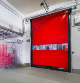 304 thép không gỉ nhiệt cách nhiệt tốc độ nhanh Roll Up PVC cửa cửa thương mại nhanh chóng tự động