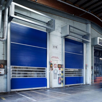 Cửa xoắn ốc tốc độ nhôm trong suốt với cảm biến quang điện