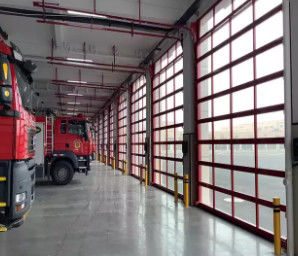 Kiểm tra nước nhôm kính hai cửa hàng thương mại bán buôn cửa garage kính cách nhiệt hai