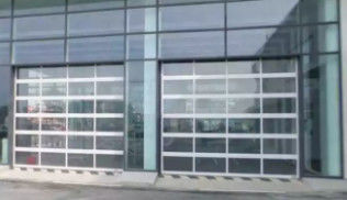 Kiểm soát nước lớp 3 thiết kế hiện đại chống âm thanh nhôm hợp kim thủy tinh cửa nhà để xe