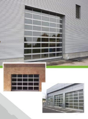 Cửa nhà để xe phần kính nhôm với cách điện tùy chỉnh hiện đại