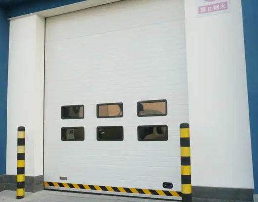 Cửa bộ phận công nghiệp của trạm cứu hỏa với thiết kế hình thành tự động và phủ bột trên đầu Cửa nhà để xe tự động