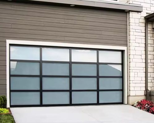 Tự động điện Rolling an toàn bên ngoài Độ kín nước cao lớp 3 cửa nhà để xe trong suốt cửa nhà để xe kính cửa nhà để xe