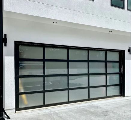 Tự động điện Rolling an toàn bên ngoài Độ kín nước cao lớp 3 cửa nhà để xe trong suốt cửa nhà để xe kính cửa nhà để xe