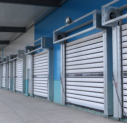 Fast Gate Aluminium Transparent High Speed Spiral Door với tốc độ đóng 0,8m/s và tốc độ mở 0,8m/s