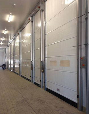 Bảo trì thấp Tốc độ cao PVC Roll Up cửa cửa cửa nhanh 304 Stainless Steel vật liệu để cách nhiệt