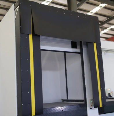 Hệ thống tải điều chỉnh Cửa bến cảng Căn hộ cửa bến cảng PVC Cấu trúc cao su nhựa hiệu quả năng lượng Niêm phong tốt giữa cửa bến và xe tải