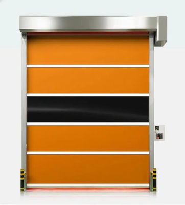 Vải cách nhiệt rèm cao tốc PVC Roll Up cửa cửa nhanh 304 Stainless Steel vật liệu an toàn chống thời tiết