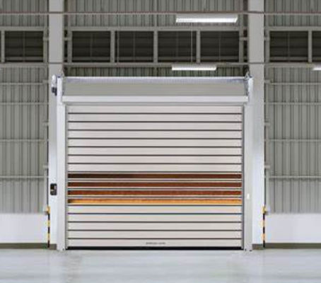 Aluminium minh bạch tốc độ cao cửa xoắn ốc hiệu quả an toàn tùy chỉnh cho sự tiện lợi