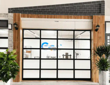 Độ kín nước lớp 3 thủy tinh trong suốt cửa nhà để xe không có tiếng ồn