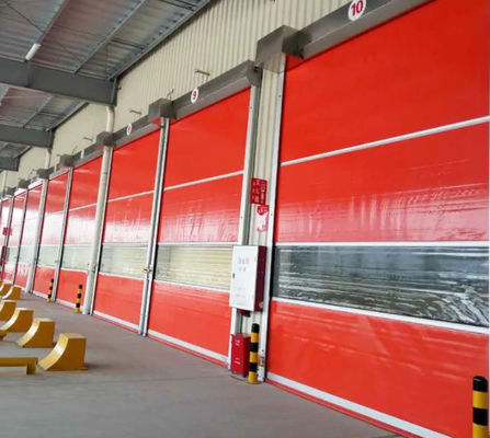 Chống khí hậu Tốc độ cao PVC Cuộn lên cửa cửa nhanh 304 Stainless Steel vật liệu Hướng dẫn hoạt động tự động