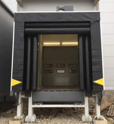 Modern Wear-resistant Cord Fabric Adjustable Loading System Dock Door Shelter Retractable Tunnel Dock Seal Tự động PVC Rite-hit Loading Dock Shelter
