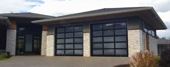 Acrylic nhôm cửa nhà để xe rõ ràng nhìn đầy đủ cửa nhà để xe trong suốt cửa nhà để xe kính cửa nhà để xe phần thiết kế hiện đại phong cách