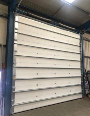 Cửa khoá phòng hỏa bảo mật cao Cửa phần công nghiệp có hình dạng tự động và giải phóng khẩn cấp Cửa lăn lăn chống cháy