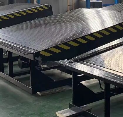 Tấm nâng sàn kho tự động 10 tấn, Cửa kho, Bộ cân bằng sàn, Bộ cân bằng sàn khí nén, Loại thủ công, Cầu tải hạng nặng cho kho vận