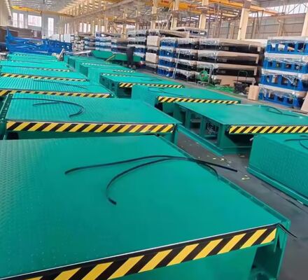 Tấm nâng sàn kho tự động 10 tấn, Cửa kho, Bộ cân bằng sàn, Bộ cân bằng sàn khí nén, Loại thủ công, Cầu tải hạng nặng cho kho vận