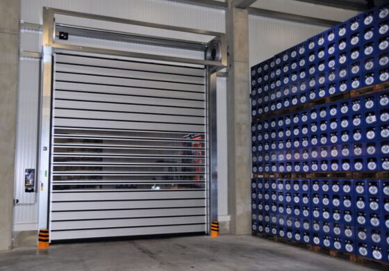 Tự động tốc độ cao cửa xoắn ốc hiệu quả an toàn tuổi thọ 5 triệu lần cách nhiệt điện nhôm tấm hợp kim cho công nghiệp