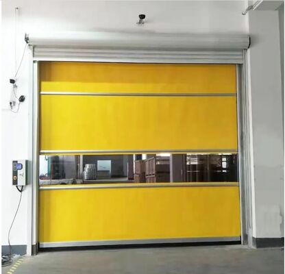 nhiệm vụ Kết cấu thép Tốc độ cao PVC cuộn lên Cửa chớp nhanh Vật liệu thép không gỉ 304 An toàn Có Giải pháp cửa nhanh