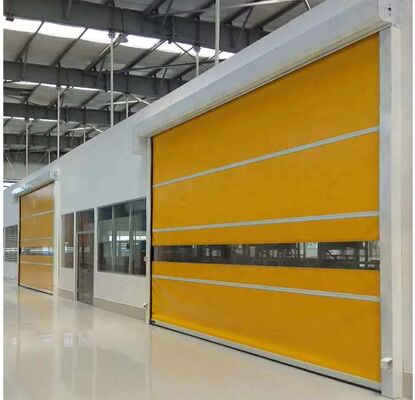 nhiệm vụ Kết cấu thép Tốc độ cao PVC cuộn lên Cửa chớp nhanh Vật liệu thép không gỉ 304 An toàn Có Giải pháp cửa nhanh