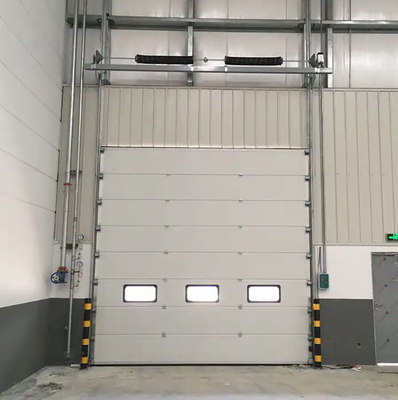 Cửa trên cao cách nhiệt OEM tùy chỉnh Cửa đi bộ tích hợp dành cho người đi bộ Bảng điều khiển 40mm Cửa sổ Polycarbonate công nghiệp