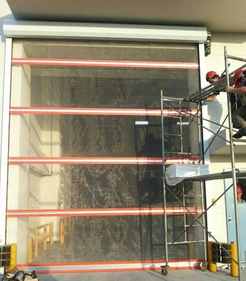 Weather Resistance High Speed PVC Roll Up Rapid Shutter Door for Food & Clean Pharmaceutical Processes Waterproof High-Speed Rolling Door