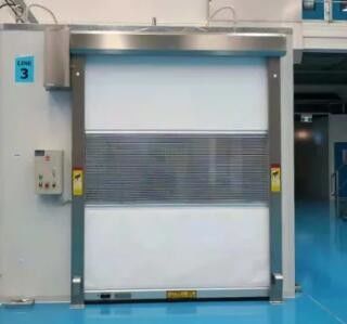 Cửa cuốn nhanh công nghiệp Cửa trập tự động bằng thép không gỉ PVC 1,2mm Nhiệt độ sử dụng -30 ° C- + 70 ° C