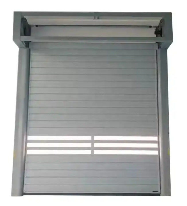 Cửa xoắn ốc tốc độ cao hợp kim nhôm với cảm biến quang điện 220V / 50HZ Cung cấp điện cho xưởng với bề mặt hoàn thiện