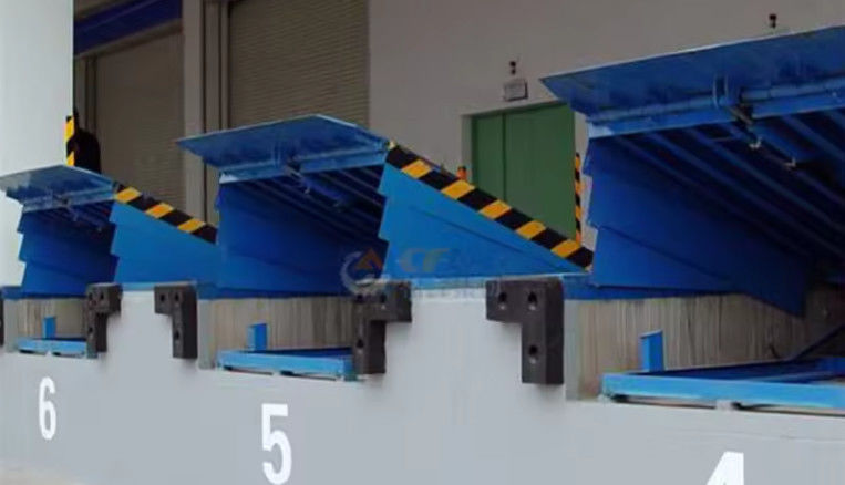 Điện Loading dock leveler với 10 000-20 000 lbs dung lượng bột phủ kết thúc và tăng cường an toàn