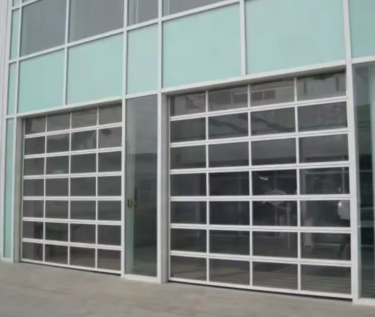 Bánh cửa phân khúc nhôm phủ bột với kính đôi cách điện tuyệt vời bán trực tiếp cửa phân khúc