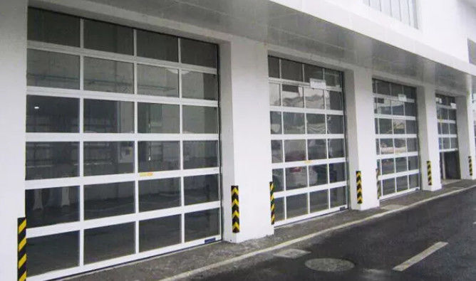 Tự động điện Rolling bên ngoài hợp kim nhôm nhìn đầy đủ 3 lớp hợp kim nhôm kính cửa garage phần