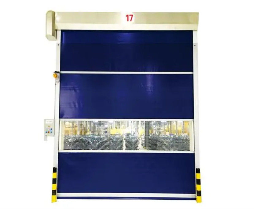 Cửa kim loại cách ly nhanh chóng cuộn lên chống gió cửa cửa cửa màn bên ngoài với hoạt động tiếng ồn thấp