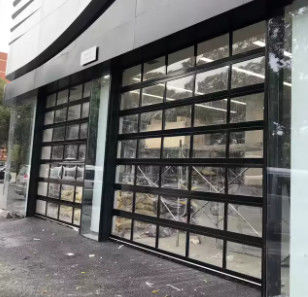 Modern Sectional Overhead Full View Sound Insulated Glass Sectional Aluminum Garage Door With Double Glazing (Cửa nhà để xe phân khúc hiện đại)