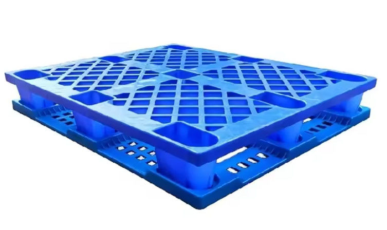 Sử dụng nhiều lần Công nghiệp công nghiệp nặng lớn 4 chiều HDPE Pallet với in nóng và in lụa Logo mặt kép